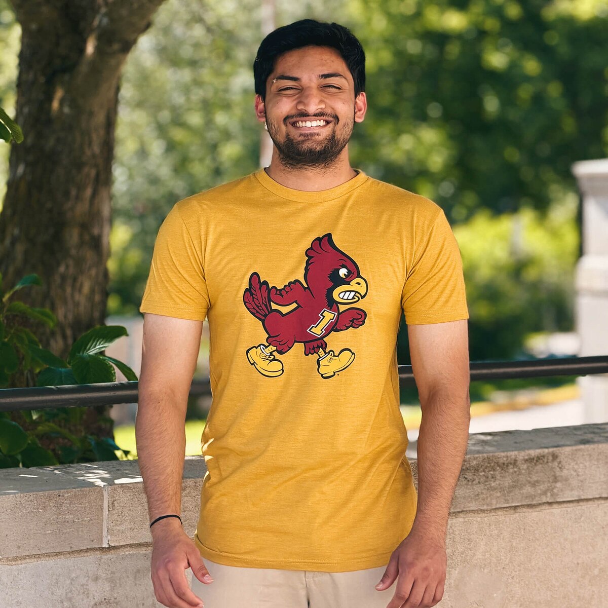 CI Sport Walking Cy Mustard Tri-blend Short Sleeve T-Shirt